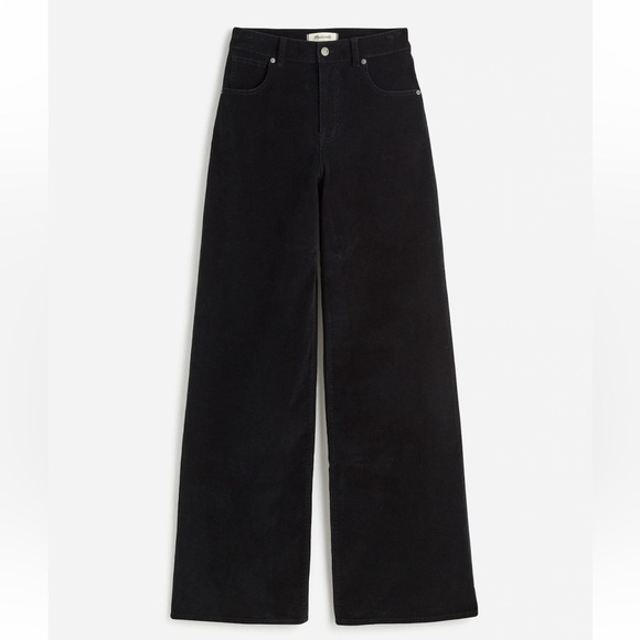 Madewell Superwide-Leg Pants in Corduroy in True Black size 24‎ NWT NT151 - Picture 6 of 14